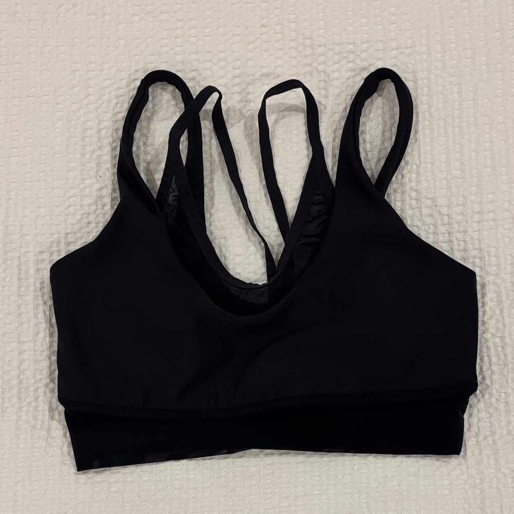 Alo Yoga Women's Black Strappy Bralette